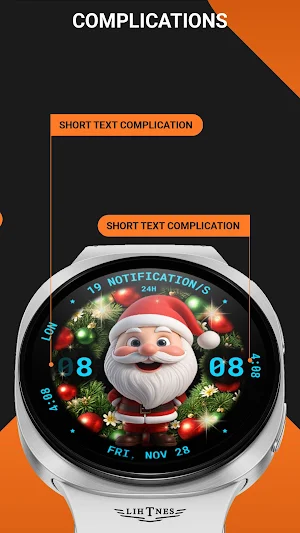 Christmas Santa Watch Face 135 Screenshot 3
