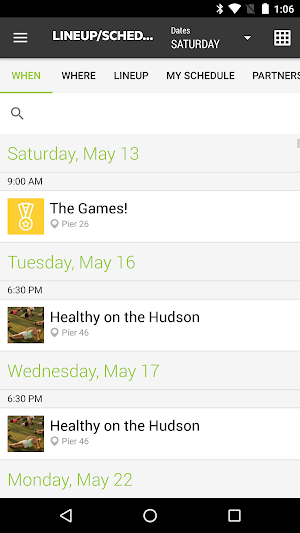 Hudson River Park Events Screenshot 2