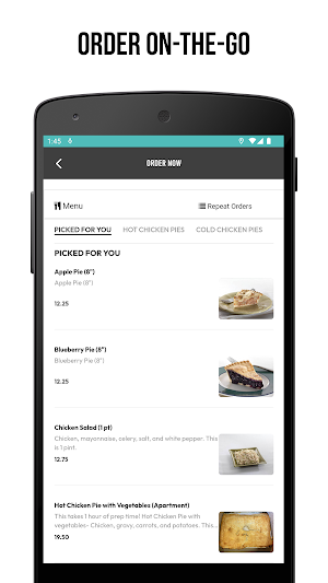 Harrows Chicken Pies Screenshot 1