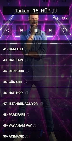 Tarkan Şarkılar 50 İnternetsiz Screenshot 0