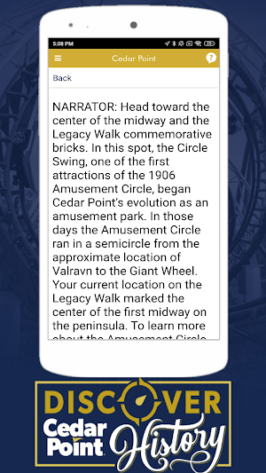 Discover Cedar Point History Screenshot 3