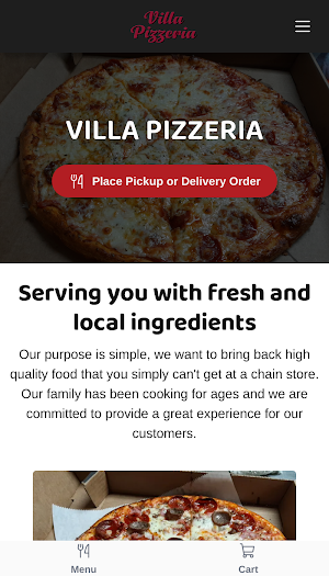 Villa Pizzeria Screenshot 0