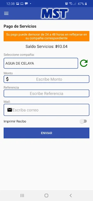 Recargas MST Screenshot 3