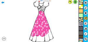 Dress Up Games Coloring Gliter Screenshot 0