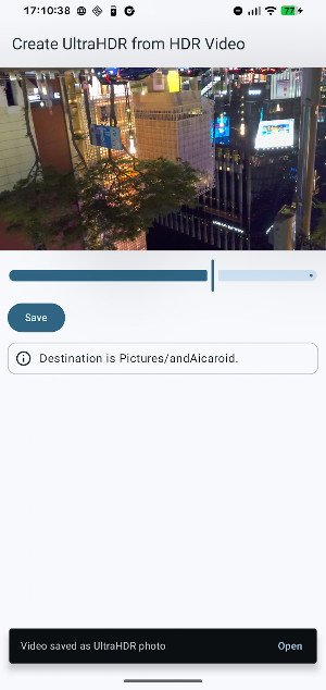 andAicaroid - UltraHDR tools Screenshot 3