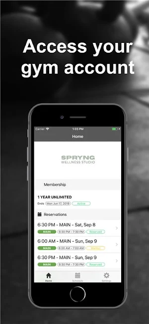 SPRYNG Wellness Studio Screenshot 0
