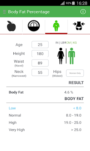 Ideal Weight Calculator Screenshot 2