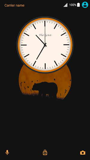 Orange moon | Xperia™Theme  + icons Screenshot 1