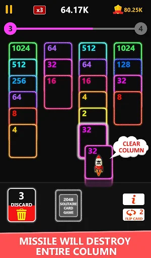 2048 Solitaire Card Game - 2048 Zen Cards Screenshot 1