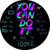 BFF58-Neon Art "You can do it"