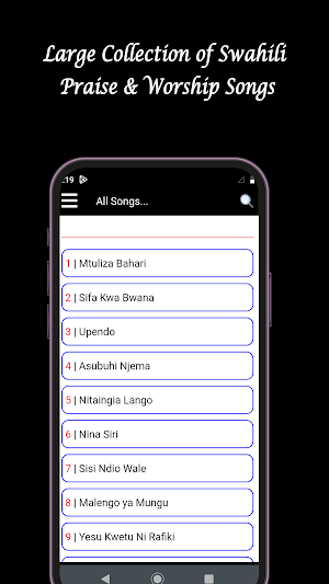 Swahili Praise & Worship Songs Screenshot 1
