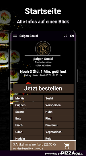 Saigon Social München Screenshot 1