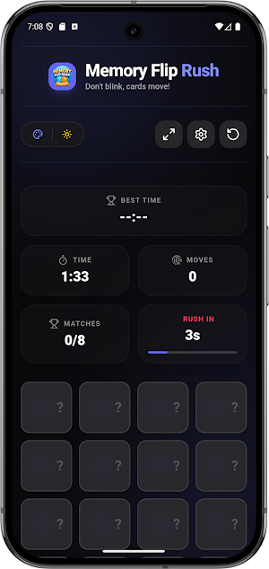 Memory Flip Rush Offline Play Screenshot 1