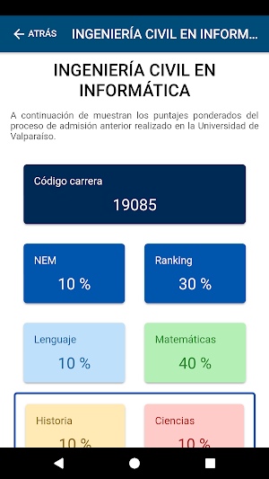 Admisión UV 2021 Screenshot 3