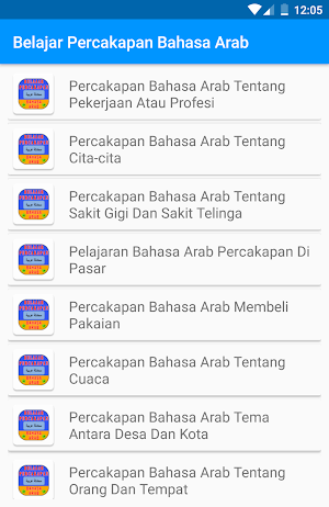 Belajar Percakapan Bahasa Arab Screenshot 2