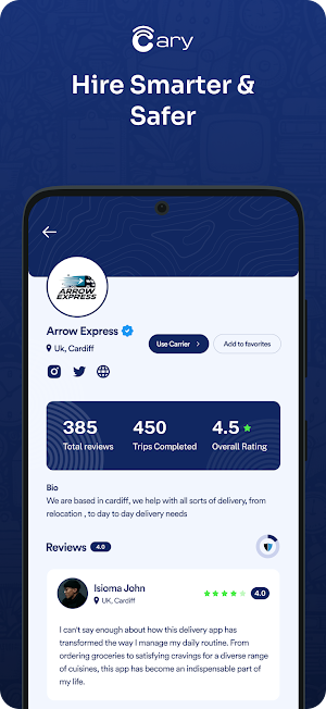 Cary Mobile Screenshot 0
