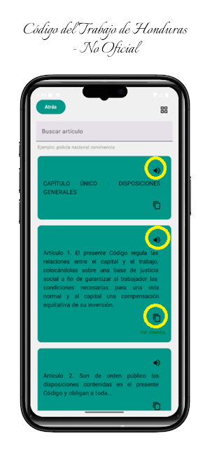 Código del Trabajo de Honduras Screenshot 0