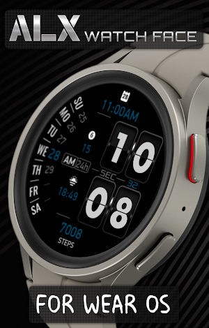 ALX04 Flip Watch Face Screenshot 1