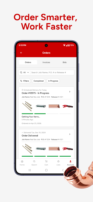 F.W. Webb Mobile Ordering App Screenshot 0