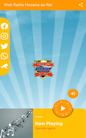 Web Rádio Hosana ao Rei Screenshot 2