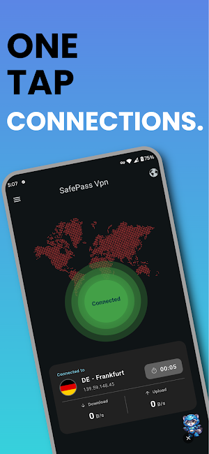 Safepass VPN – Secure & Fast Screenshot 1