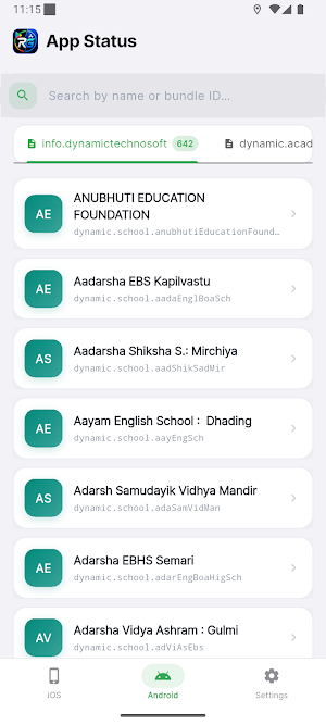 App Status Screenshot 0
