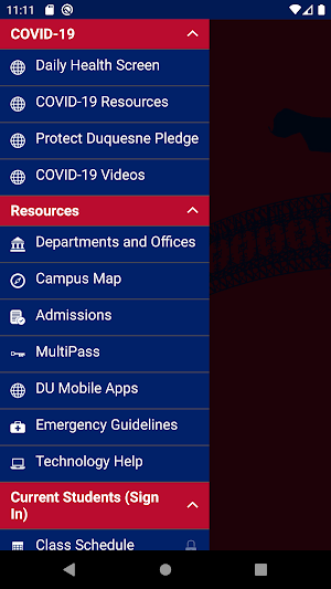 Duquesne U Screenshot 2
