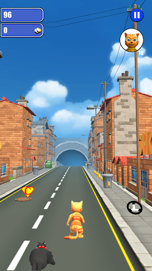 Cat Leo Run - Talking Cat Leo vs. Dog Screenshot 0