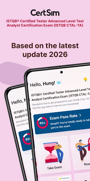 ISTQB Test Analyst CertSim Screenshot 0