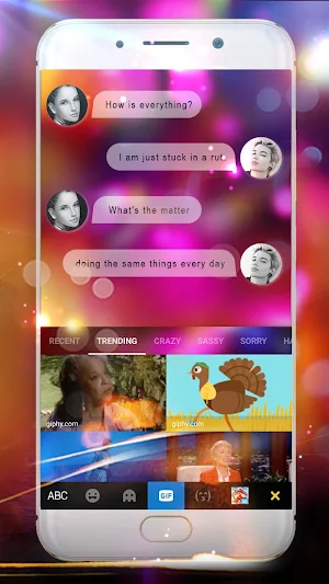 Electric Tech Keyboard Theme Screenshot 3
