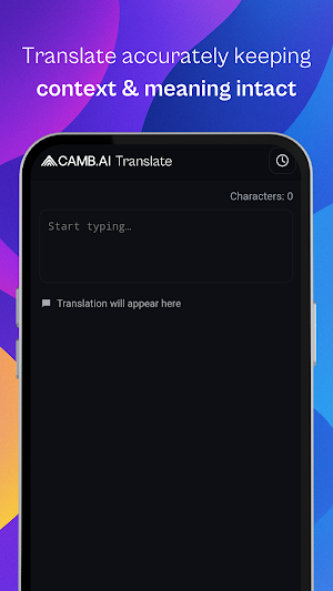 CAMB.AI Translate Screenshot 0
