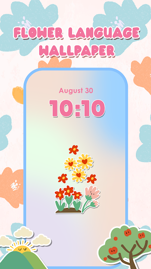 DIY Wallpaper: Cat & Flower Screenshot 0