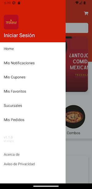 Tezcalli cocina mexicana Screenshot 0