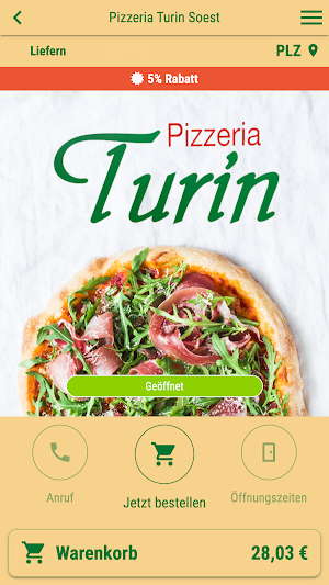 Pizzeria Turin Soest Screenshot 0