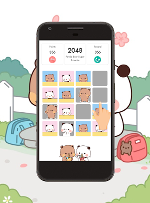 2048 Panda Bear Sugar Brownie Screenshot 2