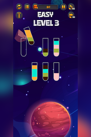 Cosmic Water Sort - Puzzle Screenshot 2