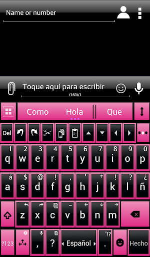 THEME AI TYPE BLACK PINK GLASS Screenshot 1