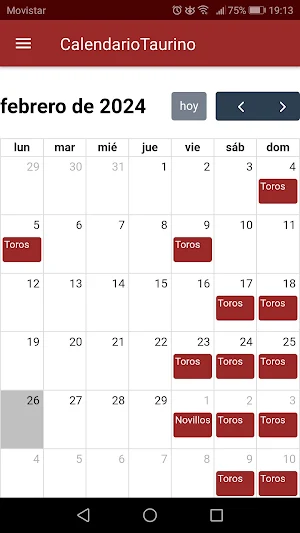Calendario Taurino Screenshot 0