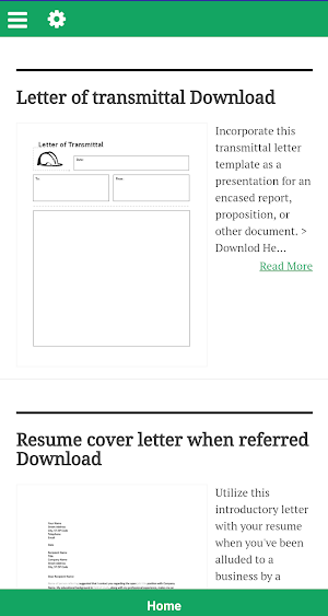 Office Cover Letters Templates Screenshot 1