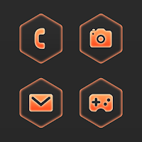 Halloween Hexed Orange Icons