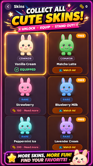 Mochi Bounce: Bunny Hop Jump Screenshot 1