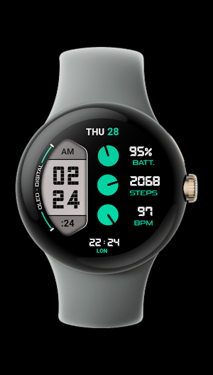 Oled - Digital v5 | watch face Screenshot 2