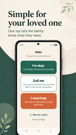KinStatus: Elder Care Check-In Screenshot 1