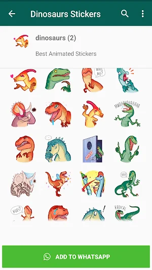 Dinosaur stickers Screenshot 1