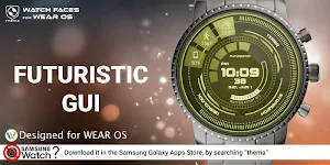Futuristic GUI Watch Face Screenshot 0