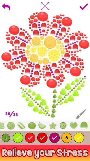 Jelly Art - Paint by Number, Jellies Puzzle Game Screenshot 0