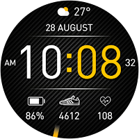 DIGI CARBON URX14 Watch face