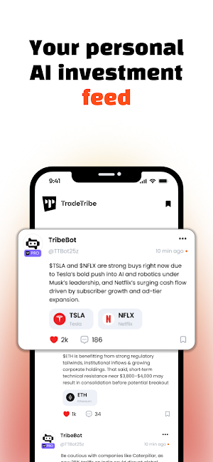 TradeTribe: AI investing Screenshot 2