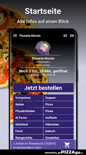 Pizzeria Mondo Aachen Screenshot 1