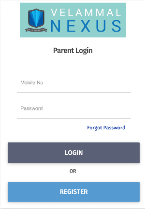 Velammal Nexus Parent Portal Screenshot 1